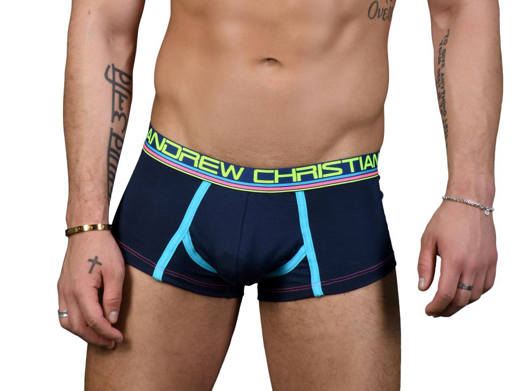 CoolFlex Modal Boxerky ANDREW CHRISTIAN s Pushup kapsou Show-It Navy1